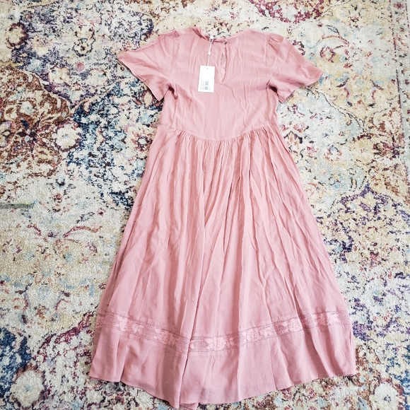 Auguste Elliott Midi Dress (No Slip) in Blush Size Small - Picture 6 of 15